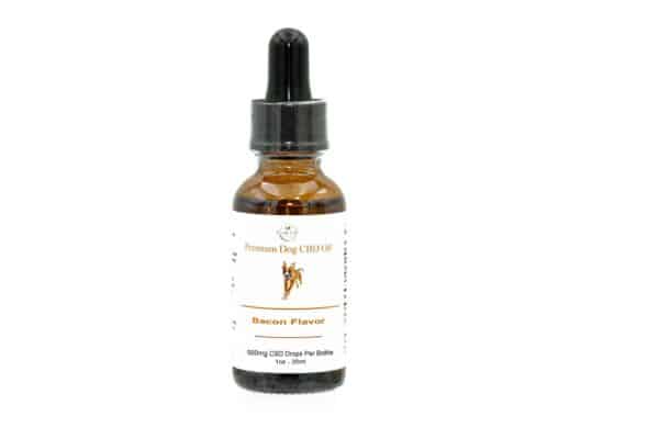 500mg Premium CBD OIl for Dogs Bacon Flavor by Lemah Creek Nanaturals.