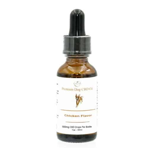 500mg Premium CBD Oil for Dogs Chicken Flavor by Lemah Creek Naturals.