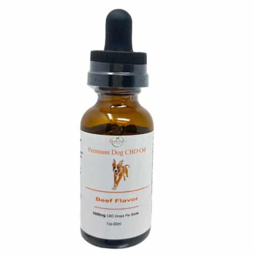 Beef Flavored 1000mg CBD Tincture for Dogs.